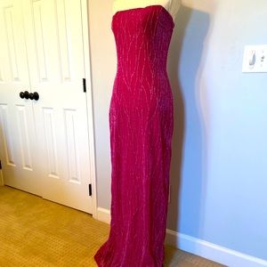 Jessica McClintock Formal Strapless Gown WORN ONCE